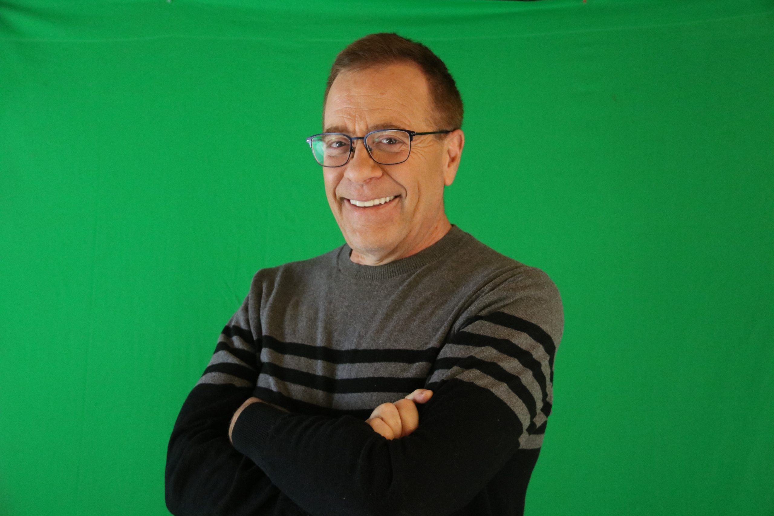 Todd Gross In Front Of Green Screen